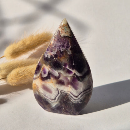 Dream Amethyst - Teardrop Drop Standing Gemstone Crystal - G. 173gram