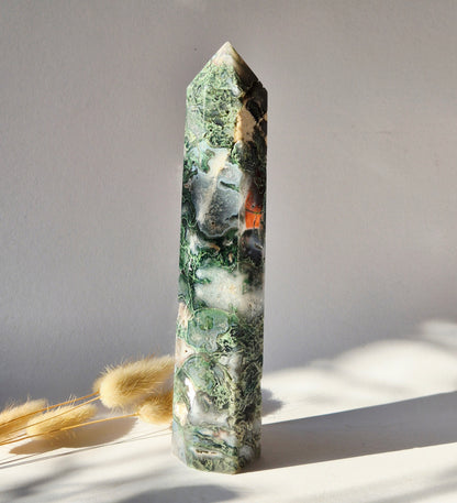 Gemstone Tiger Eye Scepter on Stand 15cm