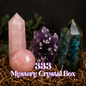 333 Mystery Crystal Box gevuld met premium edelstenen, carvings, torens, bollen en unieke verzamelstukken.
