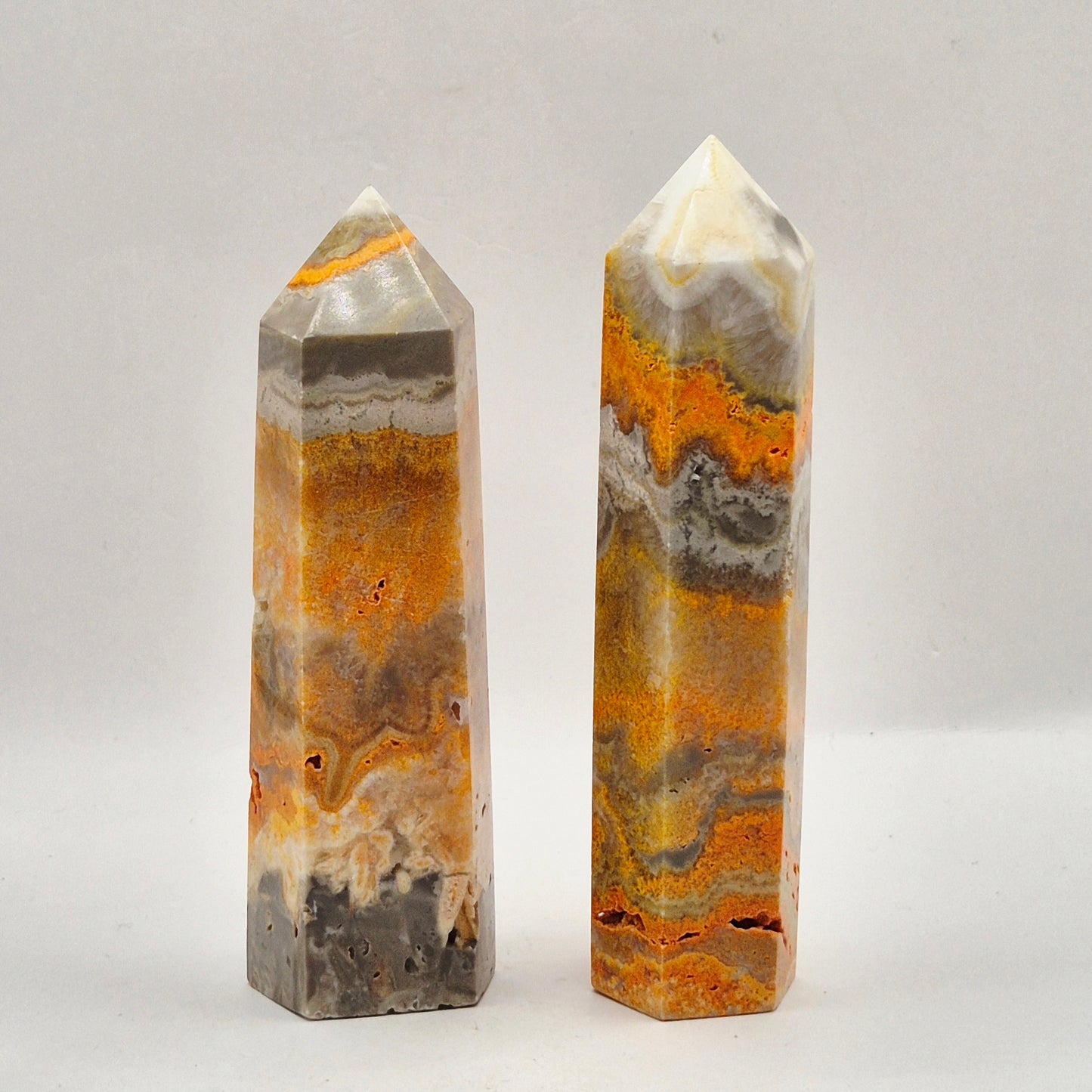 bumblebee jasper toren geel oranje edelsteen punt