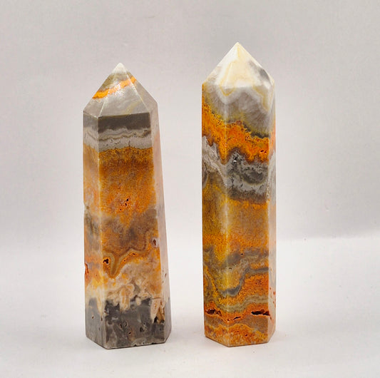bumblebee jasper toren geel oranje edelsteen punt