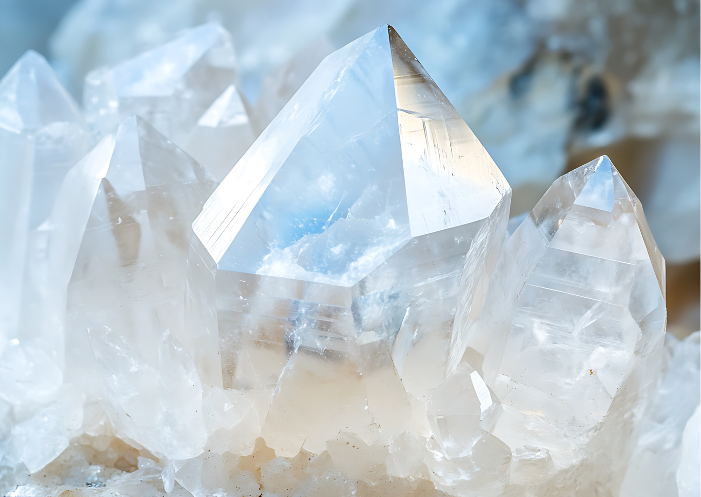 Wenskaart A6 - Bergkristal Edelsteen