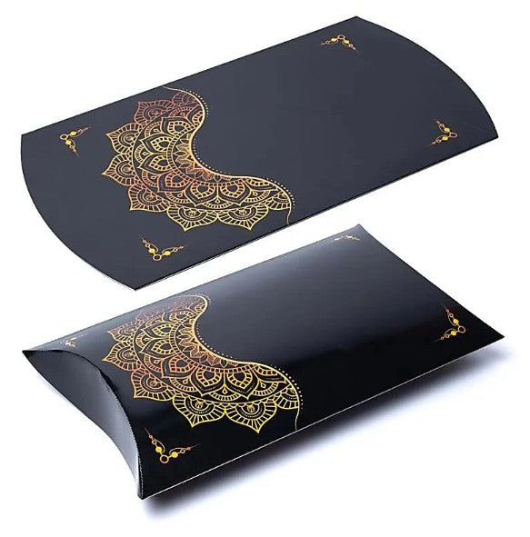 Geschenkverpakking Gondeldoosje Zwart Goud Mandala