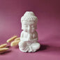 witte jade boeddha 15 cm edelsteen beeld meditatie spiritueel