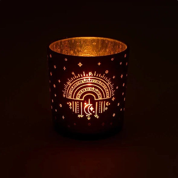 Sfeerlicht metallic Regenboog 7,3 x 8cm