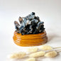 XL Ruwe Smoky Quartz Edelsteen Cluster op Houten Standaard 