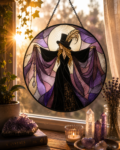 Stevie Nicks Inspired Glas in lood stijl Zonnevanger – Limited Edition | 16 cm (Pre-order)